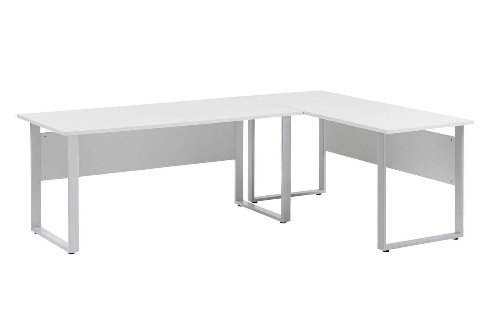 SCHREIBTISCH 2er Set Hippo Lichtgrau - Grau, Holz (235/225/73cm) - PROREGAL