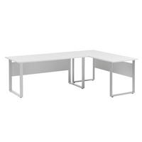 SCHREIBTISCH 2er Set Hippo Lichtgrau - Grau, Holz (235/225/73cm) - PROREGAL