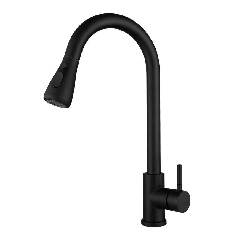 KÜCHENARMATUR, 390 x 200 mm, schwarz - Schwarz, Metall (52/6/25cm) - Vallsero