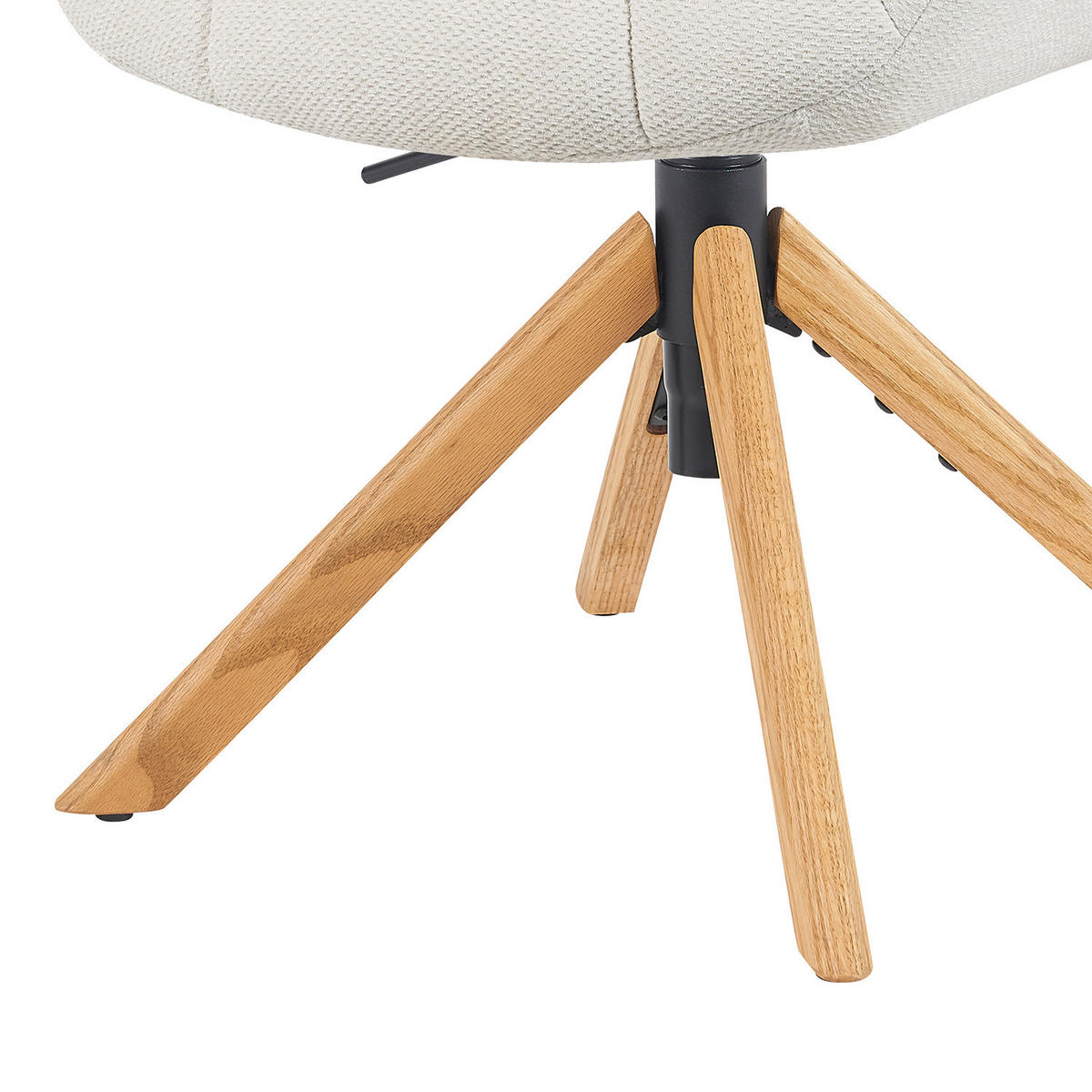 BÜROSTUHL Mika-Iven - Honigeiche/Creme, Eichenholz/Holz (65/82/66cm) - DUBI Möbel