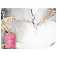 FOTOTAPETE Grauer Marmor Muster Abstraktion 200x140 - Beige/Schwarz, Papier (200/140cm) - Muralo