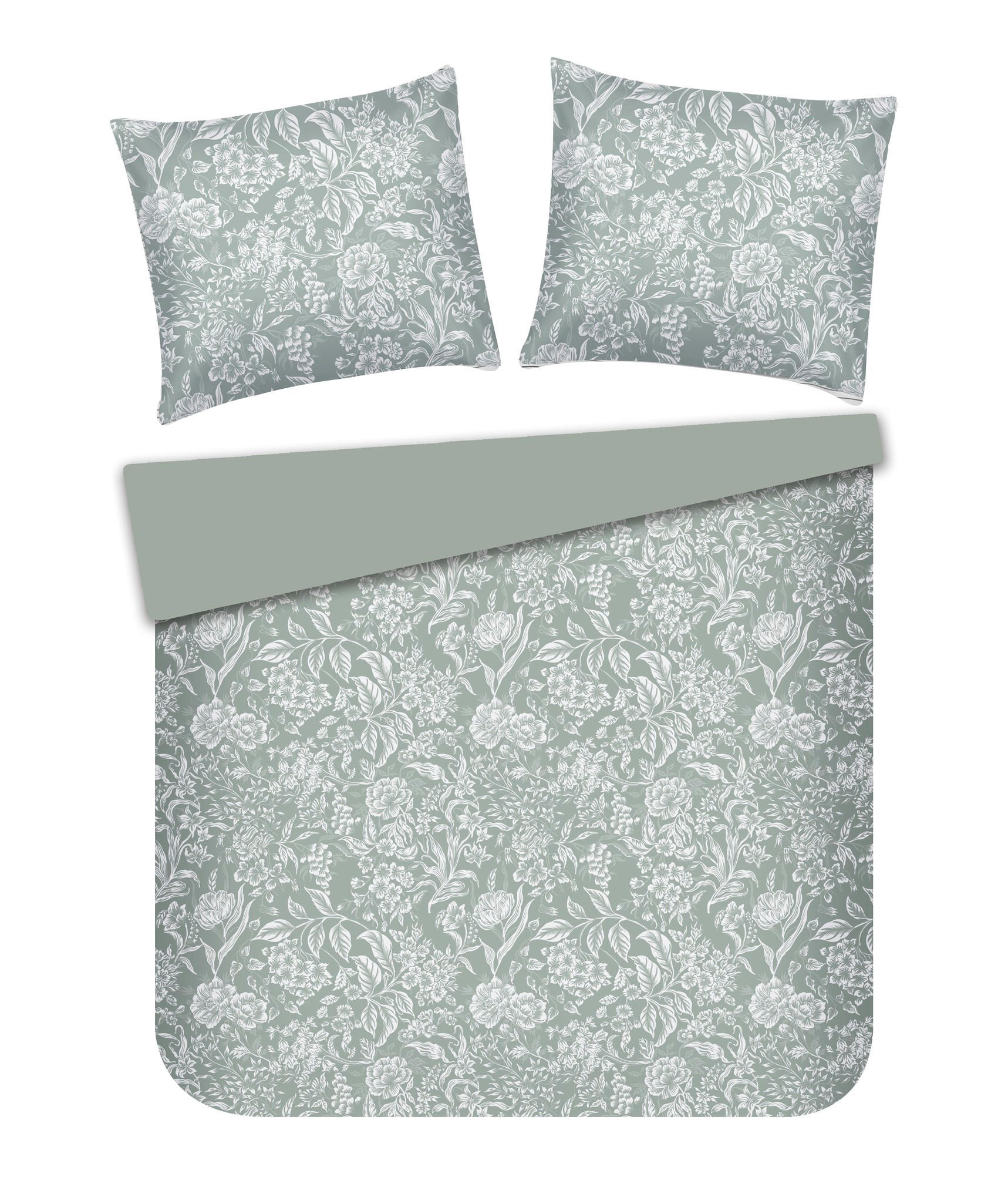 BETTWÄSCHE Virana - Grün, Textil (200/220cm) - home&you