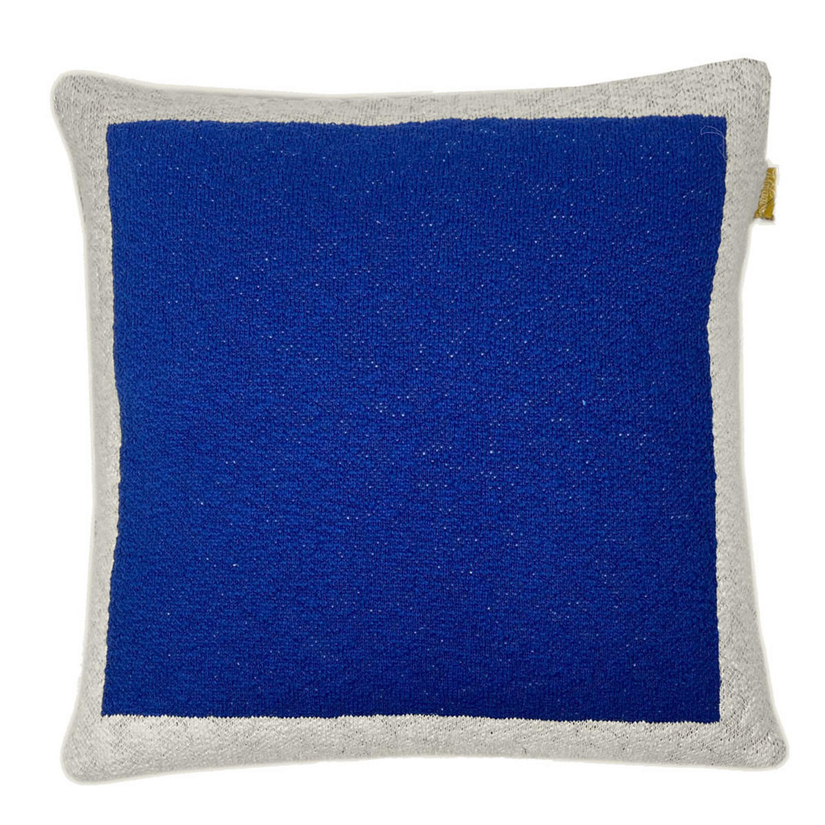 DEKOKISSEN Poster gestrickt Blau 50X50 - Blau, Textil (50/50/12cm) - Malagoon