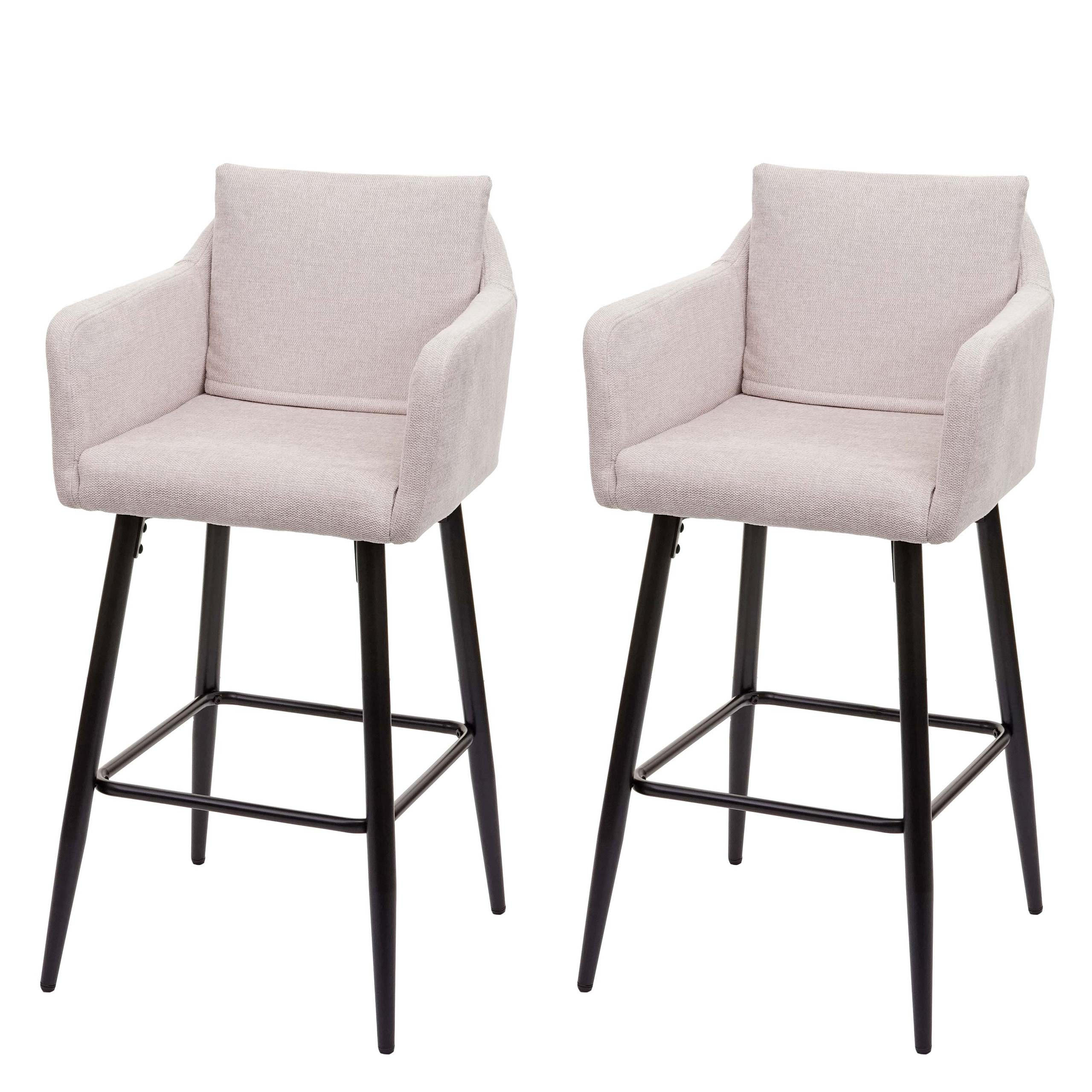 BARHOCKER Cremeweiß 2er-Set - Weiß, Textil (54/105/53cm) - MCW