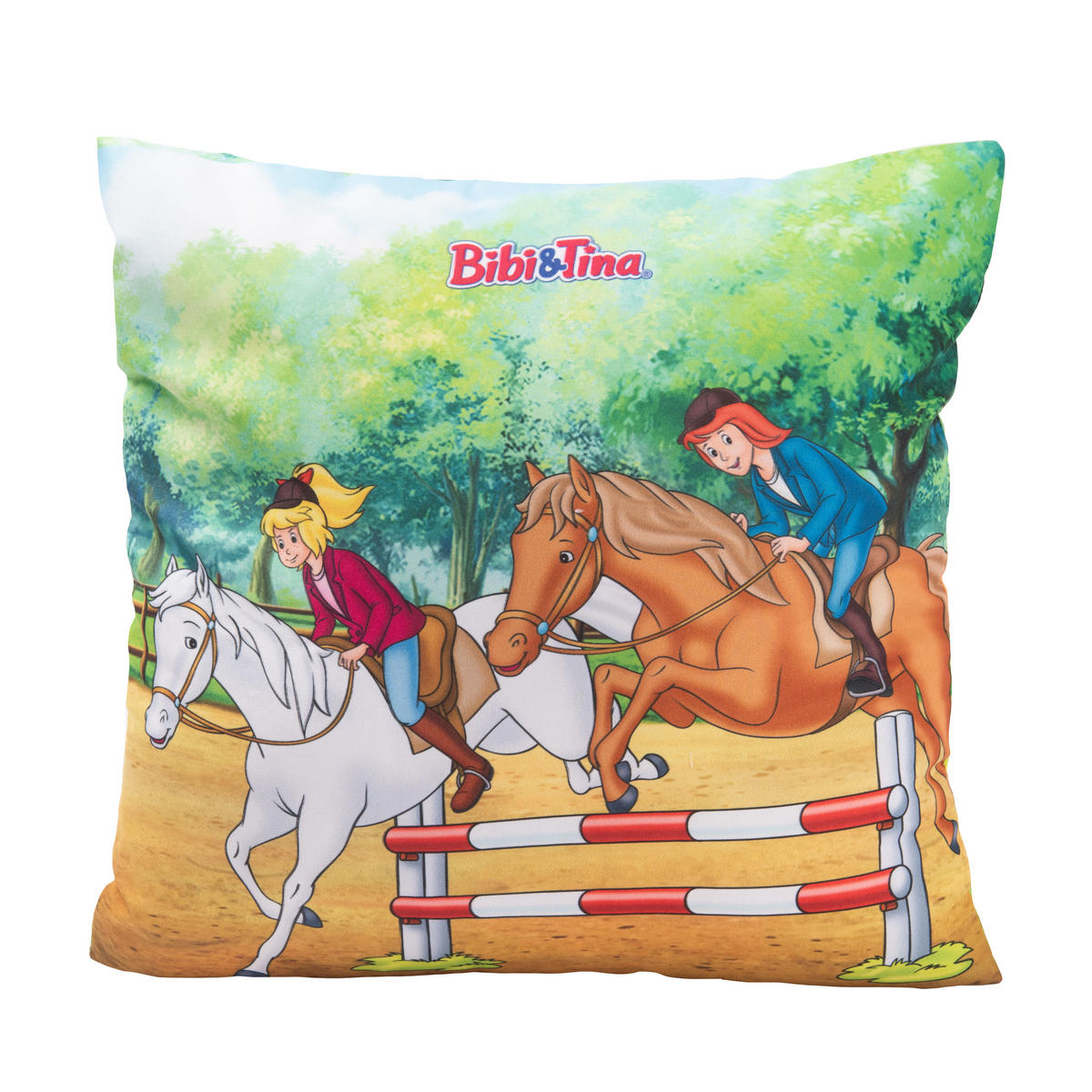 KINDERKISSEN Bibi & Tina Pferde 30 x 30 cm - Multicolor, Textil (30/30cm) - United Labels