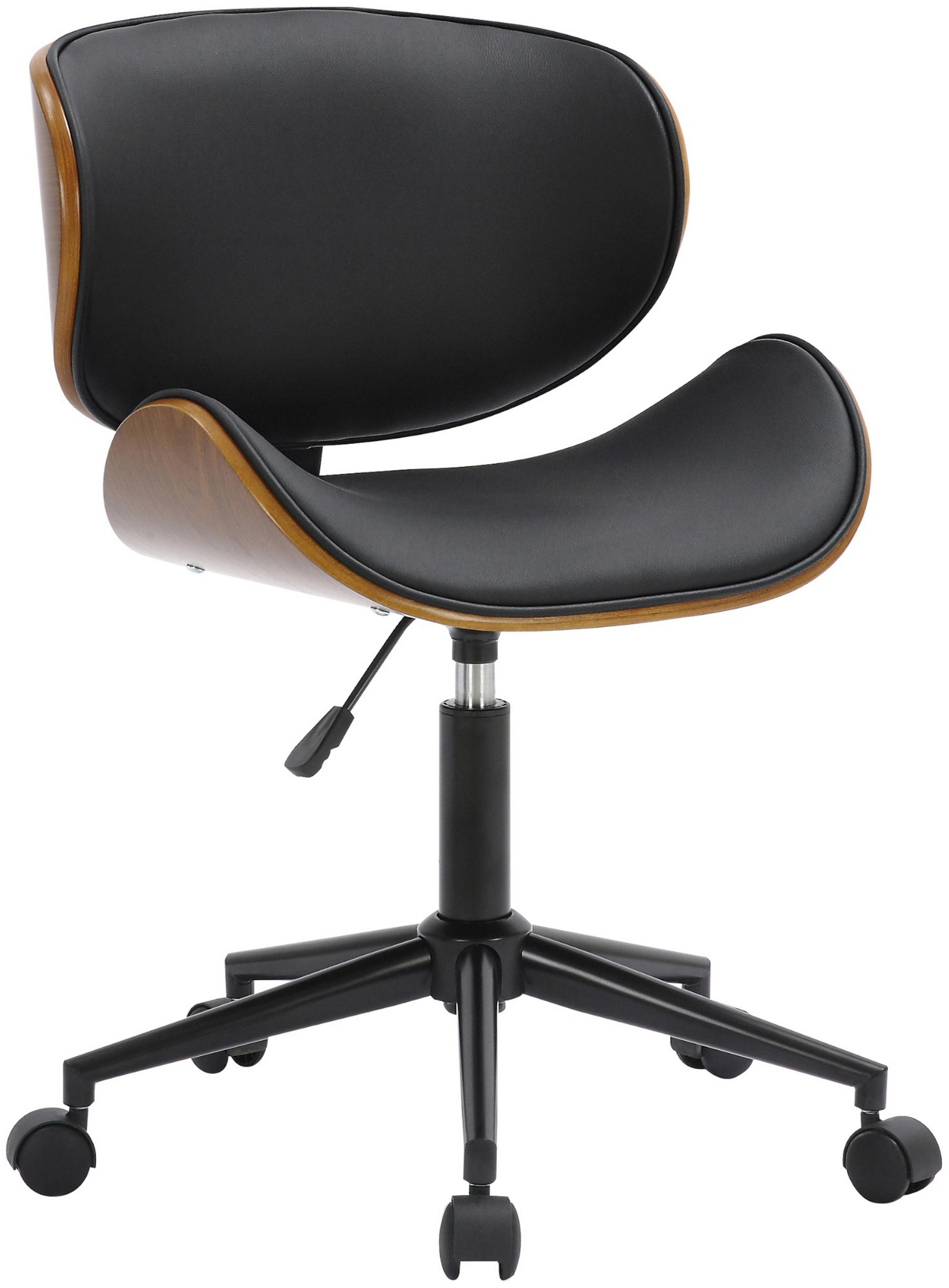 BÜROSTUHL Veloce schwarz - Schwarz, Metall (52/90/52cm) - TPFLiving