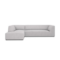 ECKSOFA links Ruby aus strukturiertem Stoff hellgrau 4 Sitzplätze - Hellgrau, Textil (180/273cm) - Micadoni