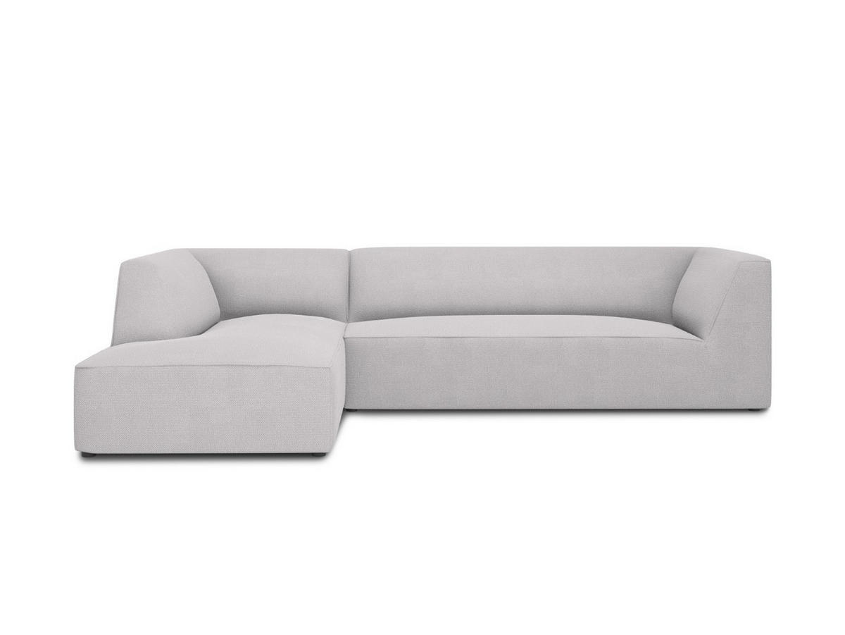 ECKSOFA links Ruby aus strukturiertem Stoff hellgrau 4 Sitzplätze - Hellgrau, Textil (180/273cm) - Micadoni