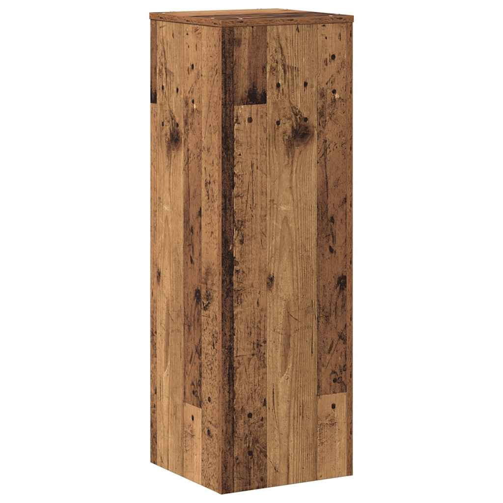 PFLANZENSTÄNDER Altholz-Optik 33/33/100 Cm Holzwerkstoff - Dunkelbraun, Holzwerkstoff (33/100/33cm) - vidaXL