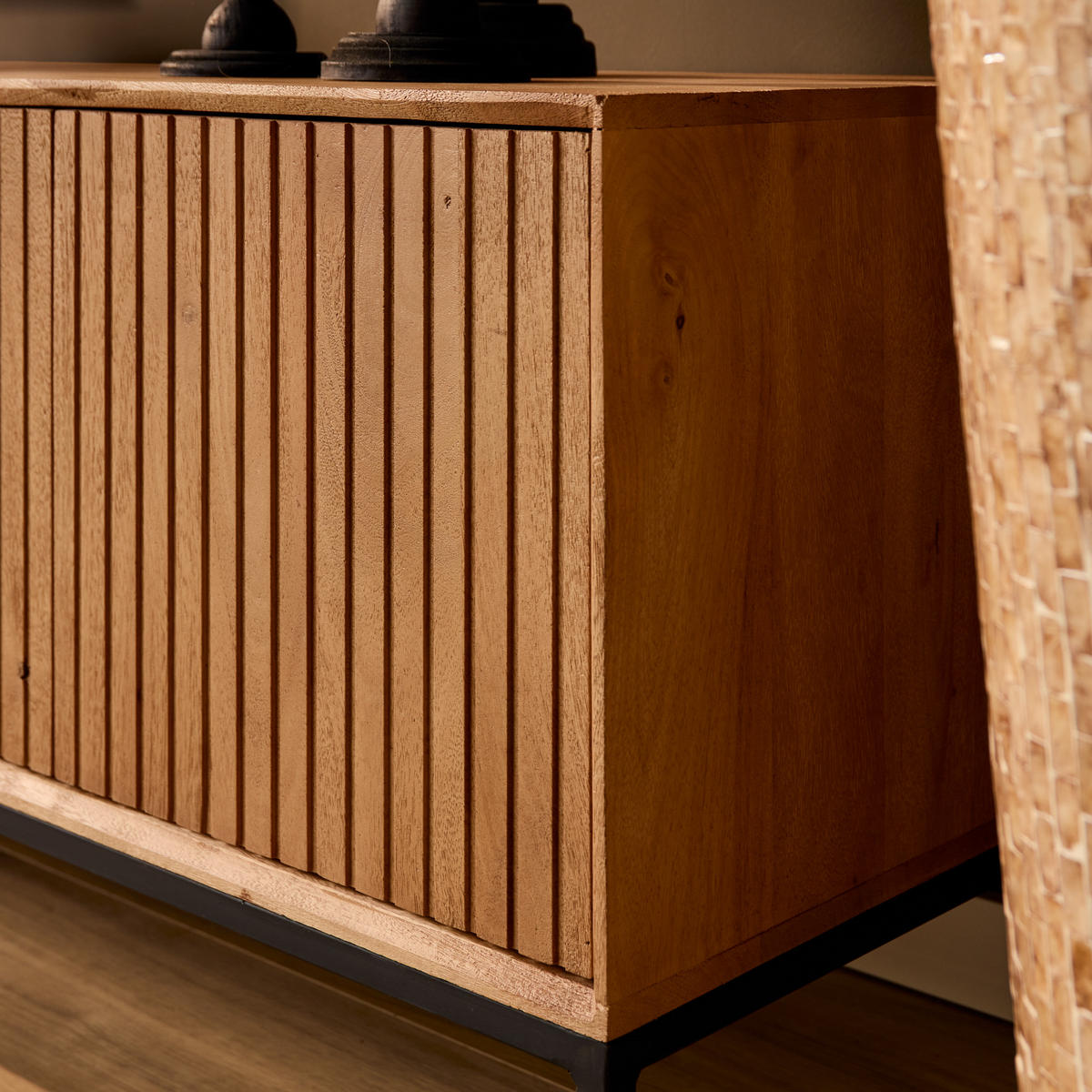 LOWBOARD Dimora Mangoholz 165 cm / 45 cm Natur - Naturfarben, Holz (165/55/45cm) - Villa Möbel