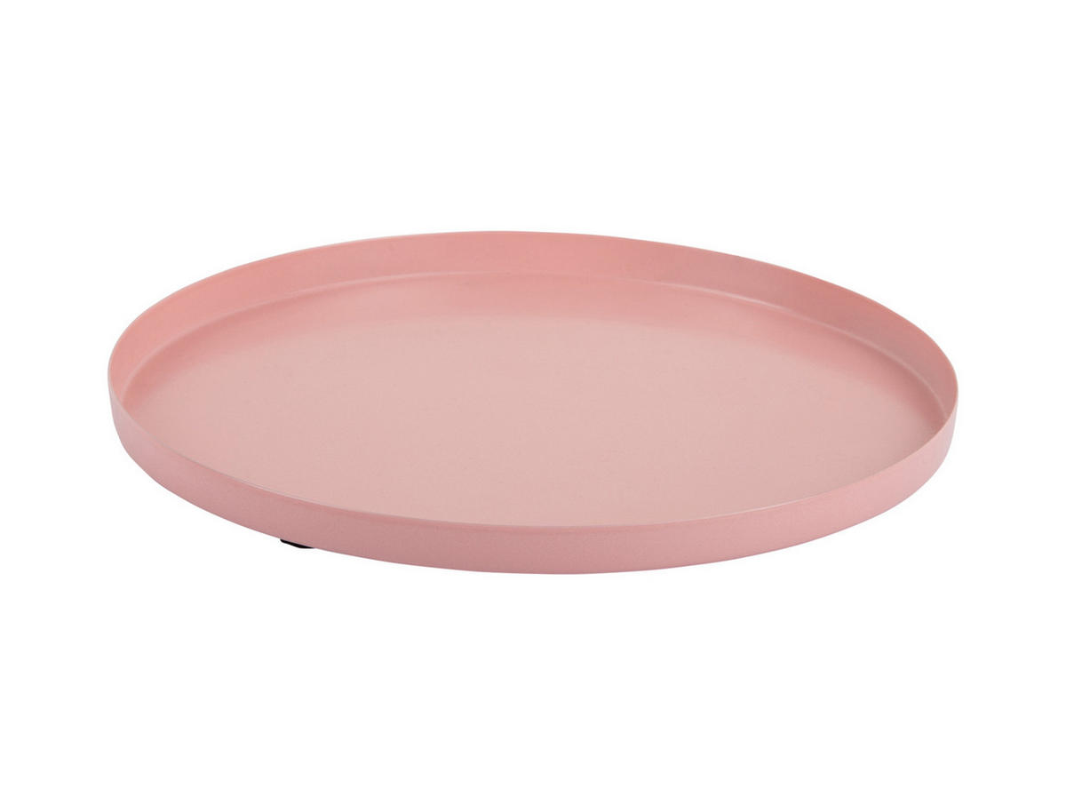 SERVIERTABLETT Servir 25/25/1 cm - Pink, Metall (25/1/25cm) - Present Time