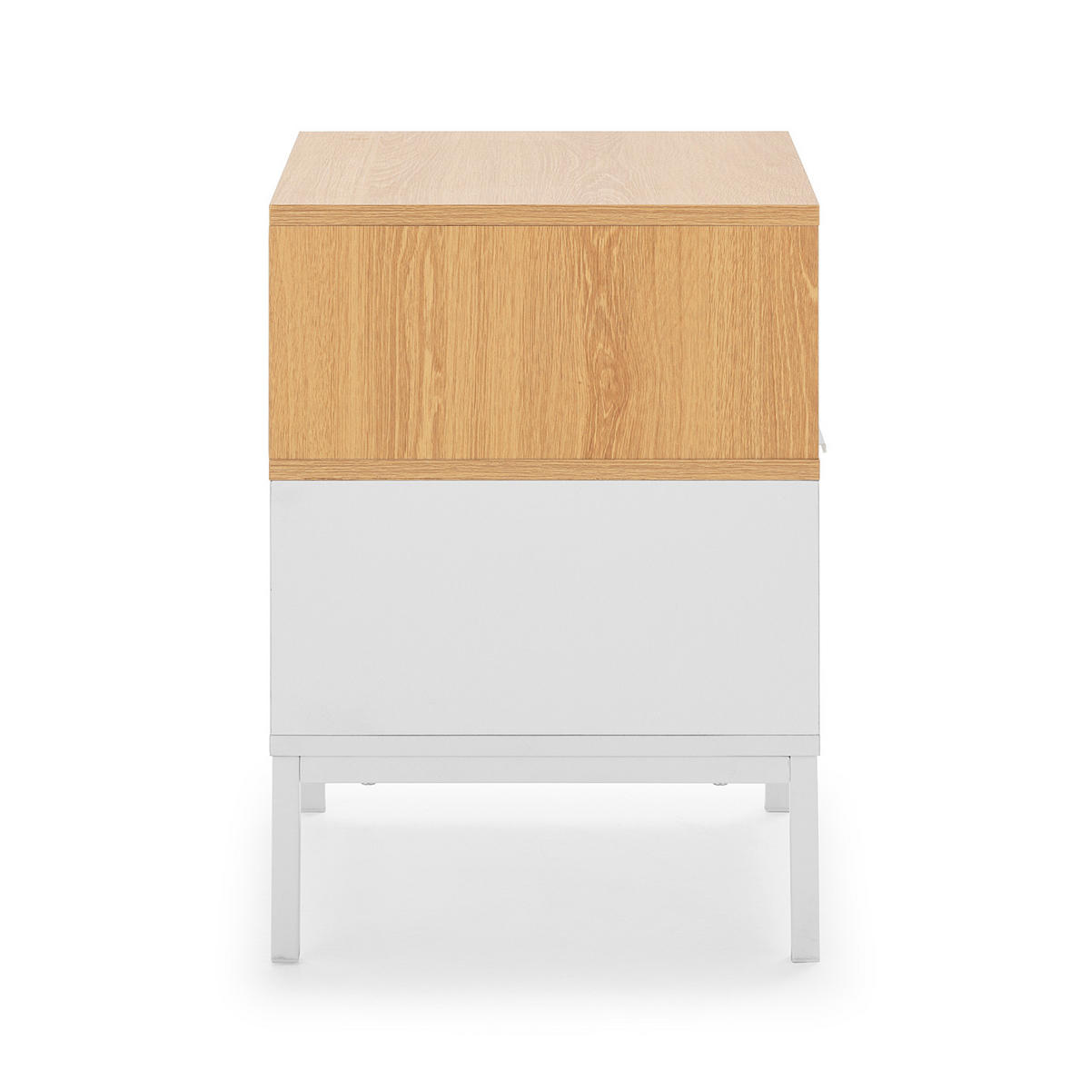NACHTTISCH Nieve 1 schublade Weiß - Weiß, Holzwerkstoff (45/55/40cm) - VS Venta-stock