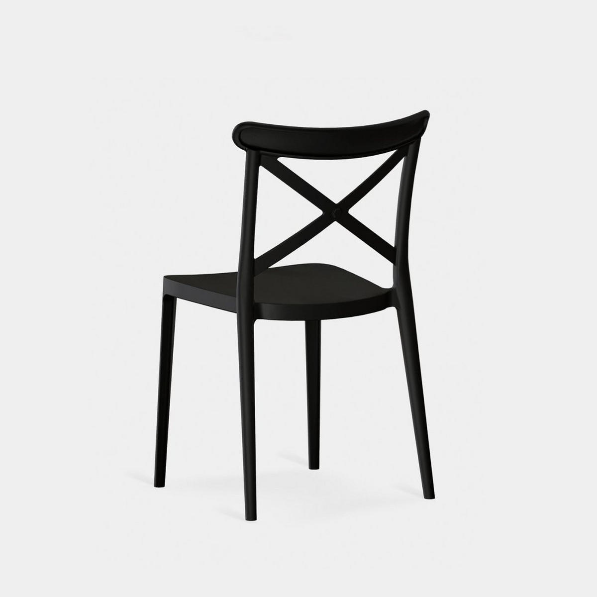 STUHL FÜR DRAUSSEN Birk Grau 48 cm x 81 cm - Grau, Kunststoff (48/81/53cm) - Klast Home