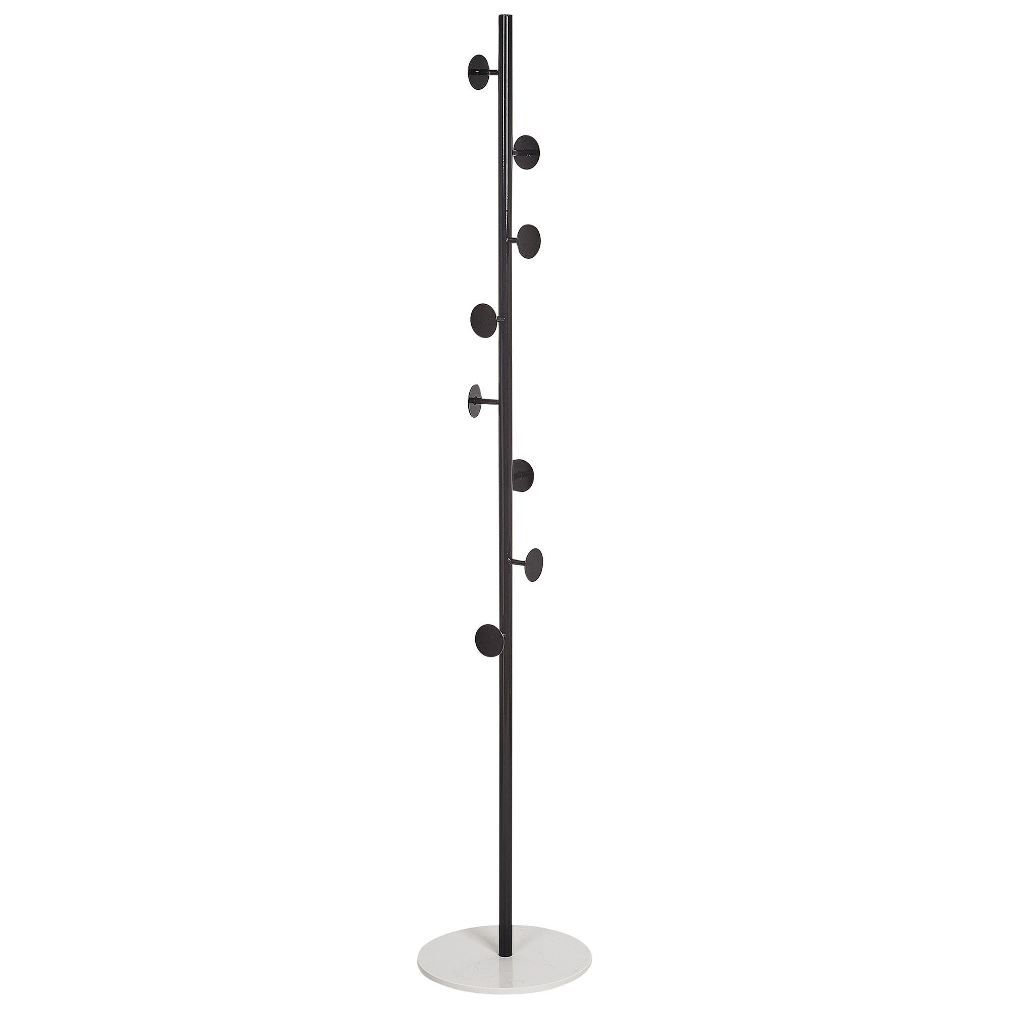 GARDEROBENSTÄNDER Metall schwarz/weiß 170 cm Notus - Schwarz/Weiß, Metall (32/170/32cm) - Beliani