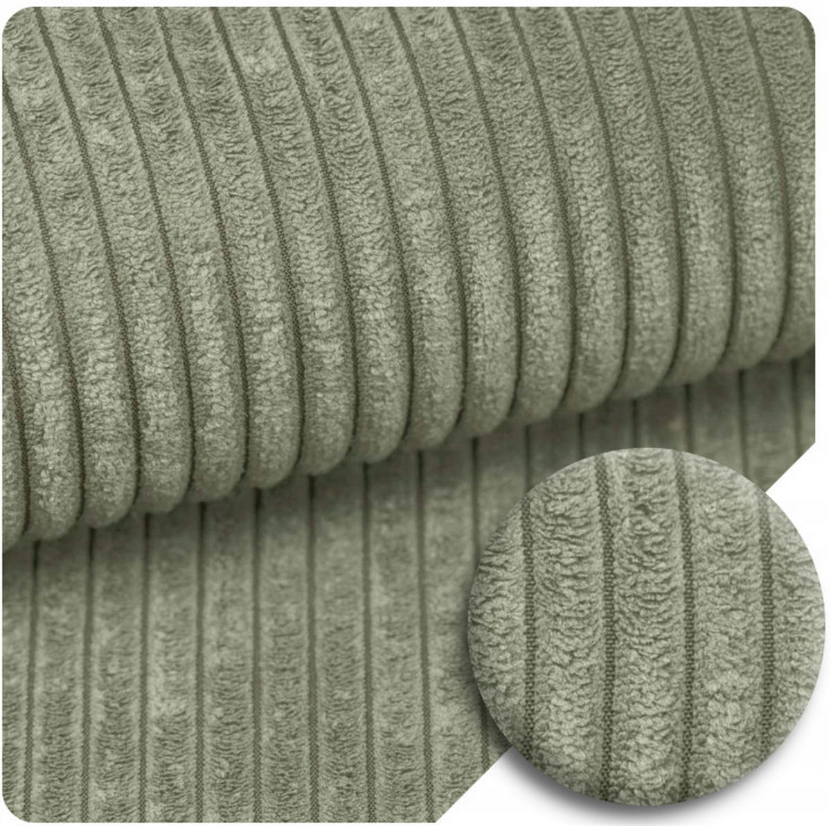 DESIGN Sofa aus Premium Stoff im zeitgenössischen Stil Olivgrün - Olivgrün, Textil (200/70/100cm) - SURB