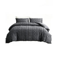 BETTBEZUG (200 x 230 cm) + zwei Kissenbezüge (51 x 76 cm) – Grau - Grau, Textil (230/200cm)