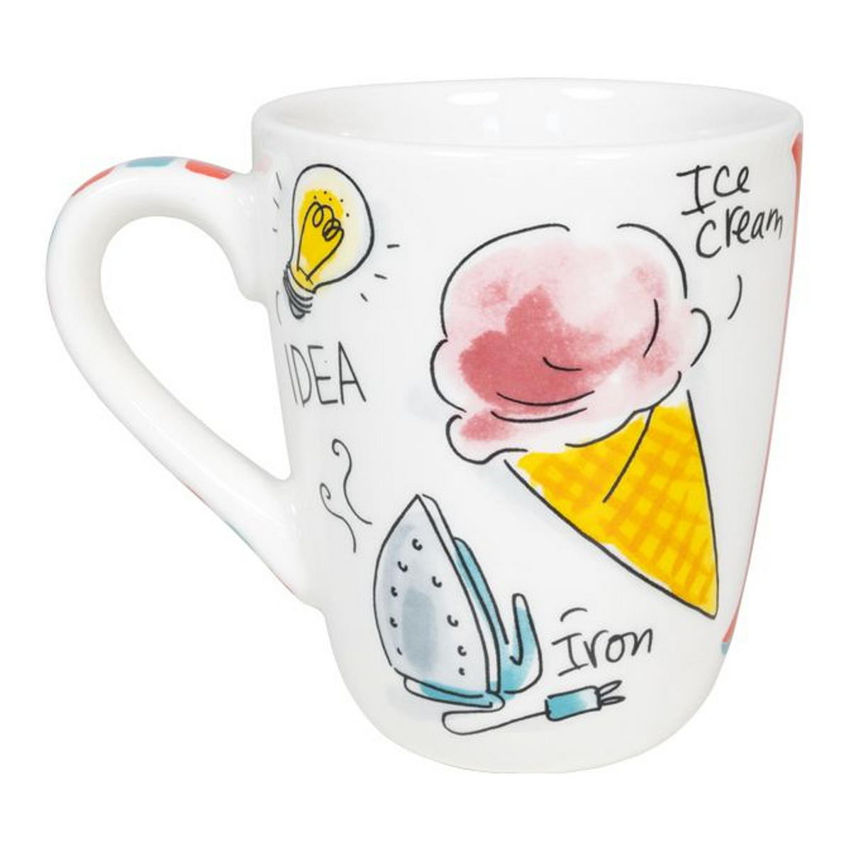 BECHER Liebesbrief I in Bunt - 350 ml - Multicolor, Keramik (0.35L) - Blond Amsterdam