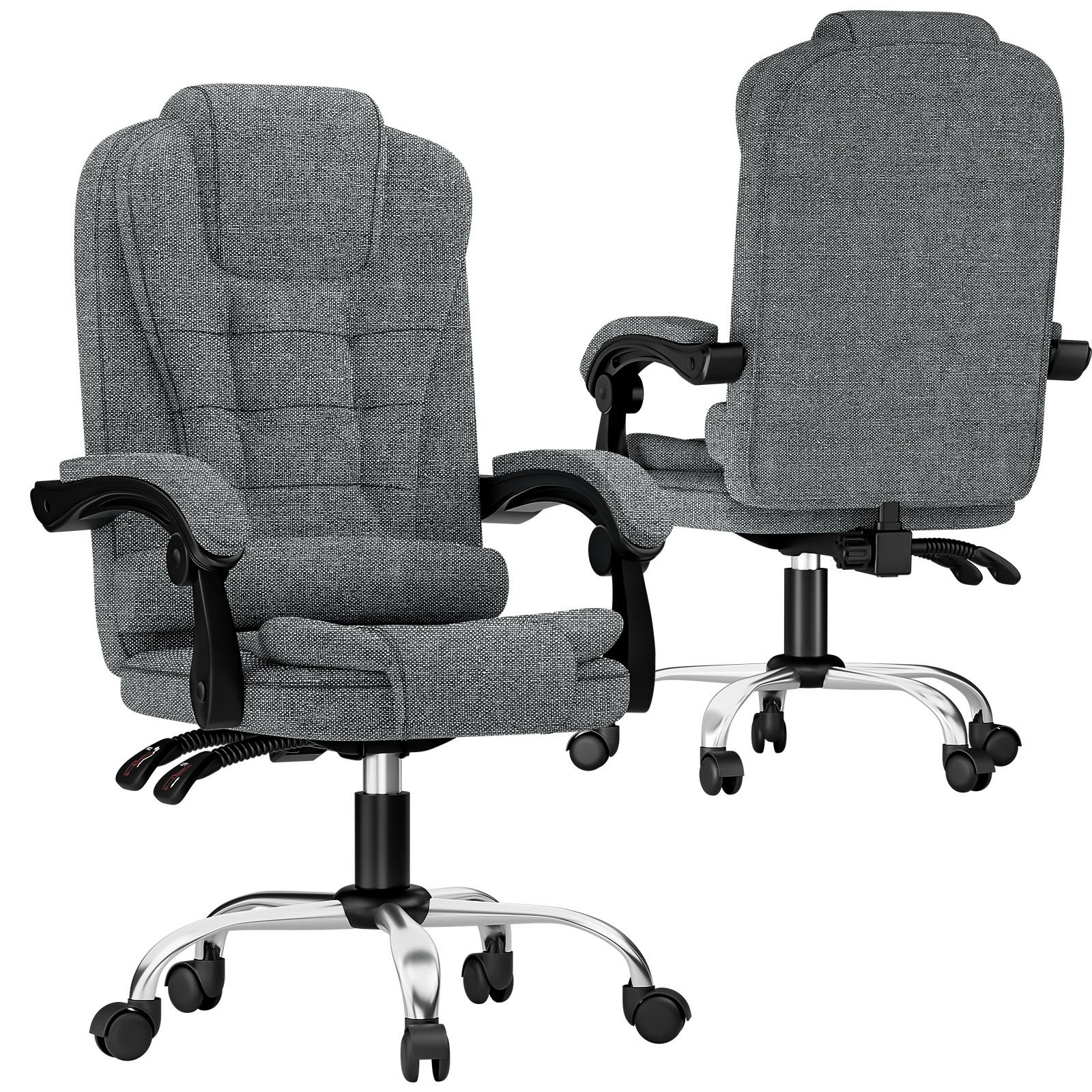 BÜROSTUHL Dunkelgrau Serie Ergonomisch Stoff - Dunkelgrau, Leder (32/58/71cm) - Rattrix