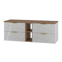 WASCHTISCHUNTERSCHRANK 140.6cm Aurora Weiß - Weiß, Holzwerkstoff (140.6/52.2/46.5cm) - Petits-meubles