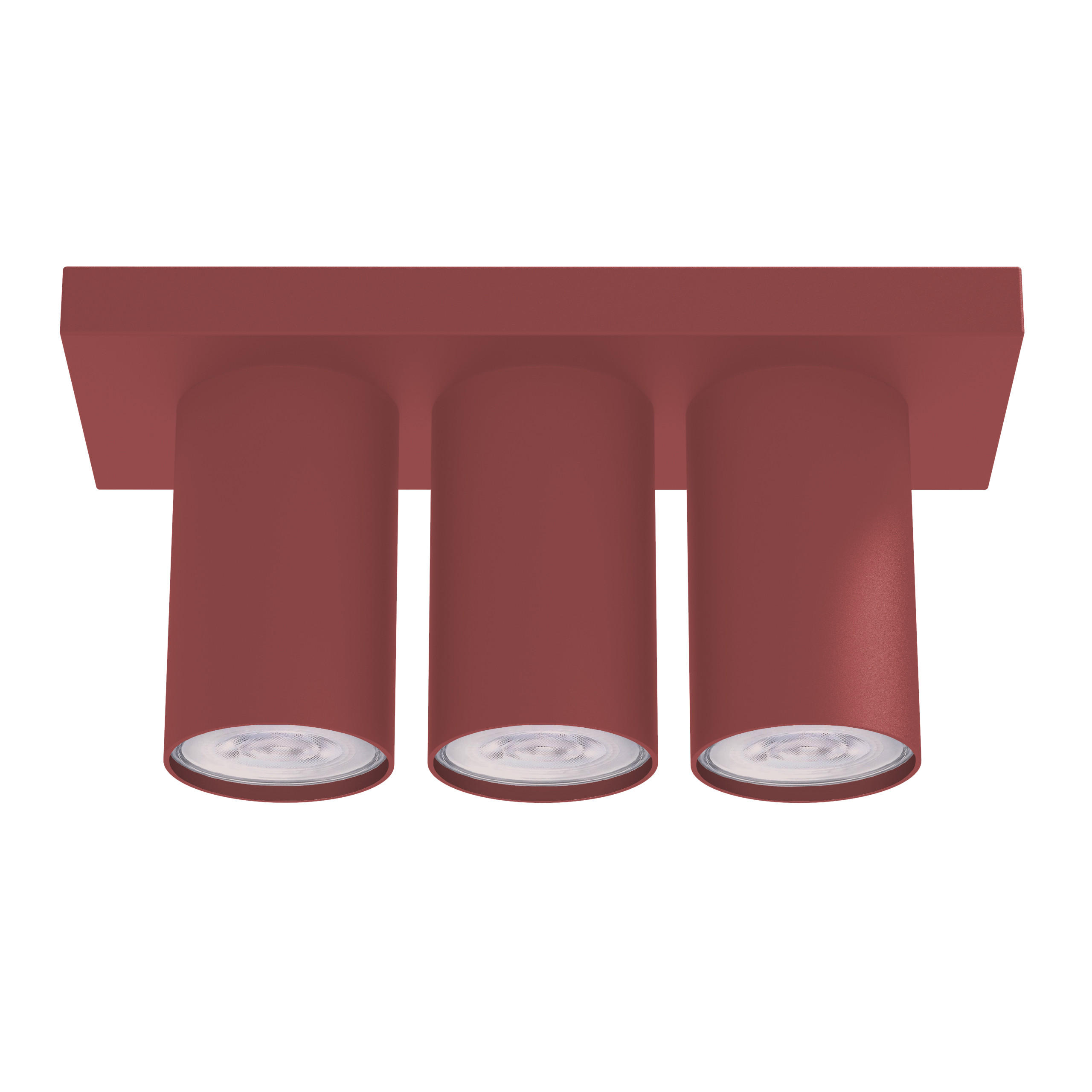 DECKENLEUCHTE - Rot, Metall (10/25/12cm) - Lumicom