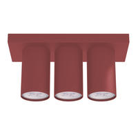 DECKENLEUCHTE - Rot, Metall (10/25/12cm) - Lumicom