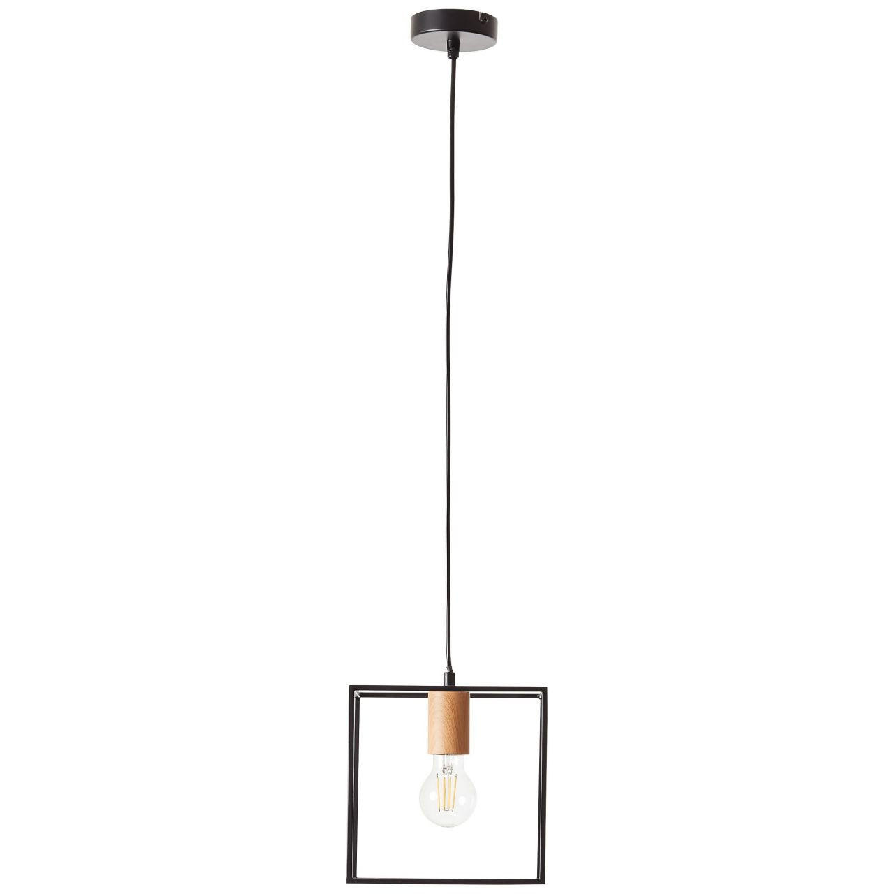 PENDELLEUCHTE Arica 99420/76 - Schwarz, Holz (20/20/110cm) - Brilliant