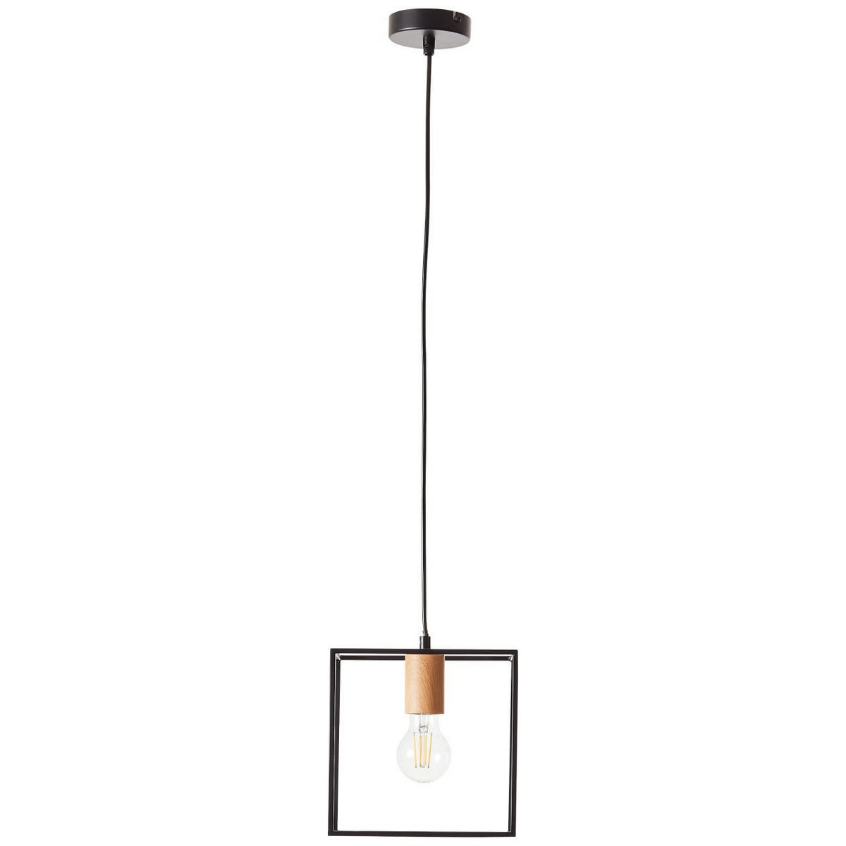 PENDELLEUCHTE Arica 99420/76 - Schwarz, Holz (20/20/110cm) - Brilliant