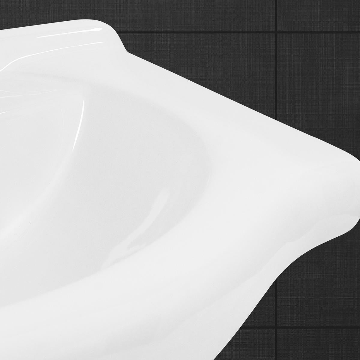 WASCHBECKEN - Weiß, Keramik (51.5/21.5/86cm) - ML-DESIGN
