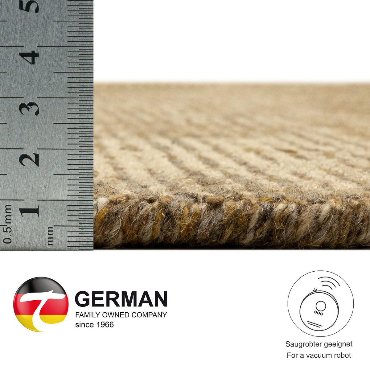 HANDWEBTEPPICH Venus 240x340 cm - Goldfarben, Textil (240/340cm) - THEKO