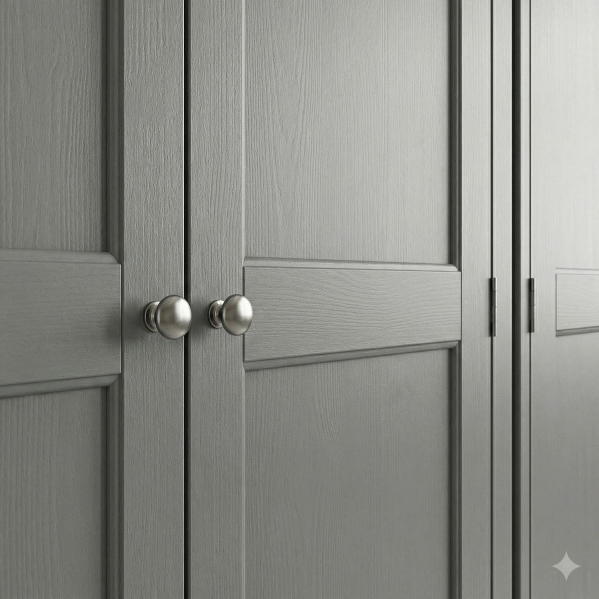 KLEIDERSCHRANK Tromsø Grau lackiert 178/50/195 cm - Grau, Holzwerkstoff (178/195/50cm) - ebuy24