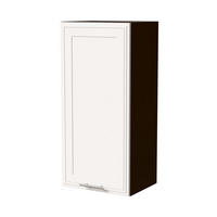 HÄNGESCHRANK Salo W4/45 Lava / Weiß Matt 45 / 32,5 / 96cm - Dunkelgrau/Weiß, Holz/Holzwerkstoff (45/96/32.5cm) - Feldmann-Wohnen