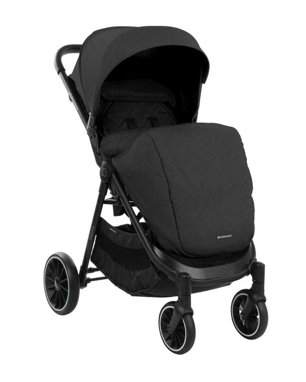 BUGGY Sarah schwarz faltbar verstellbar Getränkehalter bis 22 kg - Schwarz, Metall (82/56/101cm) - Kikka boo