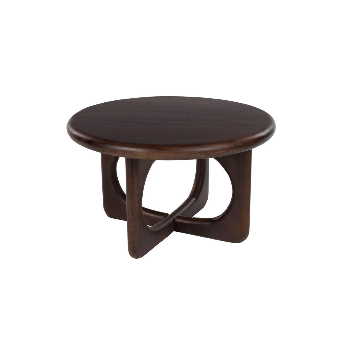 COUCHTISCH Jani Rund 60 cm Dunkelbraun - Braun, Holz (60/60/35cm) - Housecraft Living