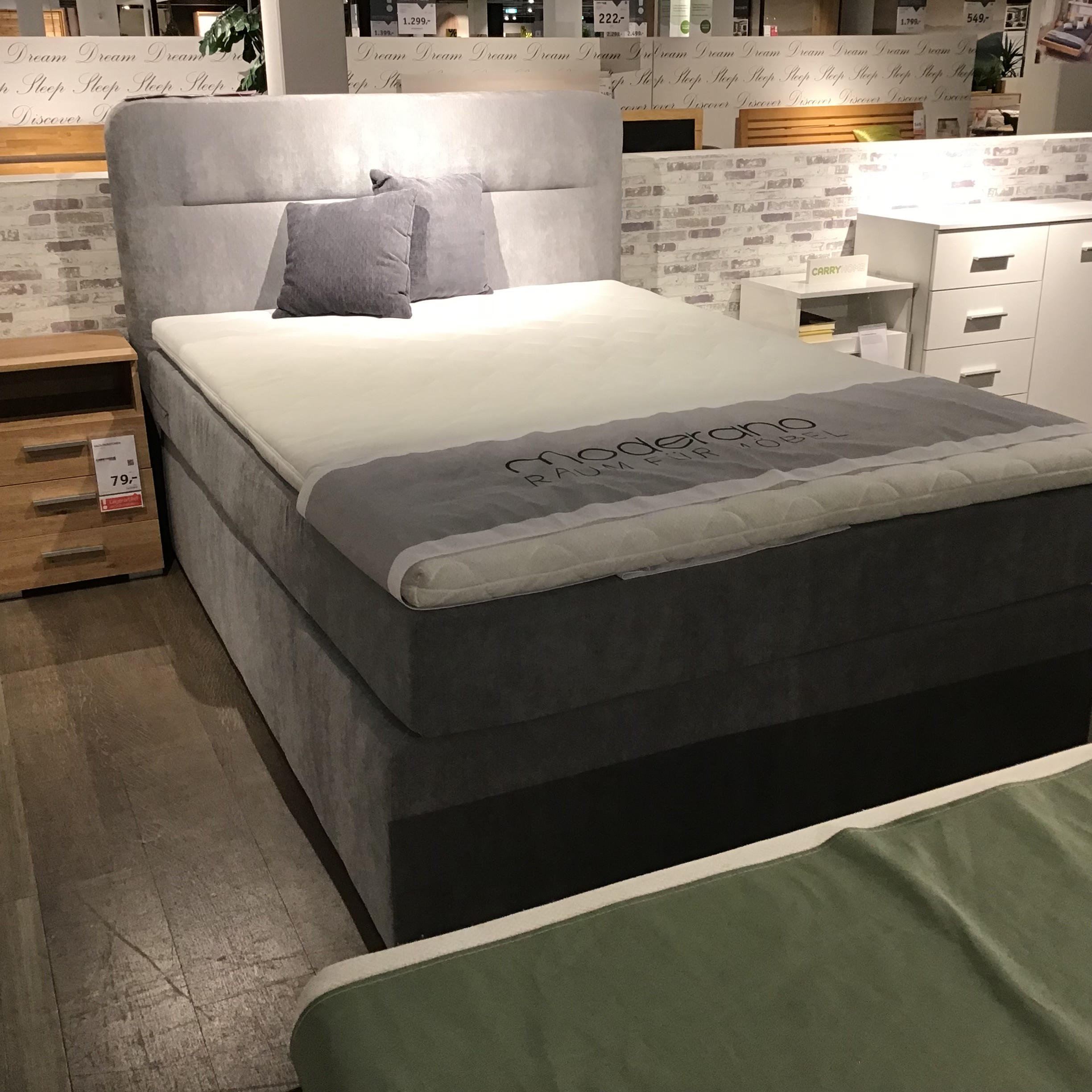 BOXSPRINGBETT "TOTO" +AUSSTELLUNGSSTÜCK+ - Moderano