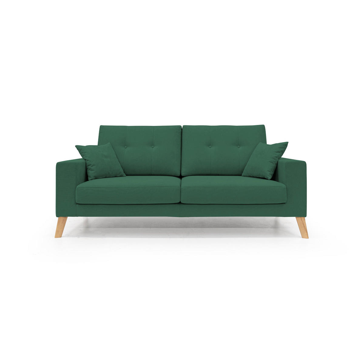 LINEARSOFA Danish - Grün, Textil (206/95/91cm) - Divani.store