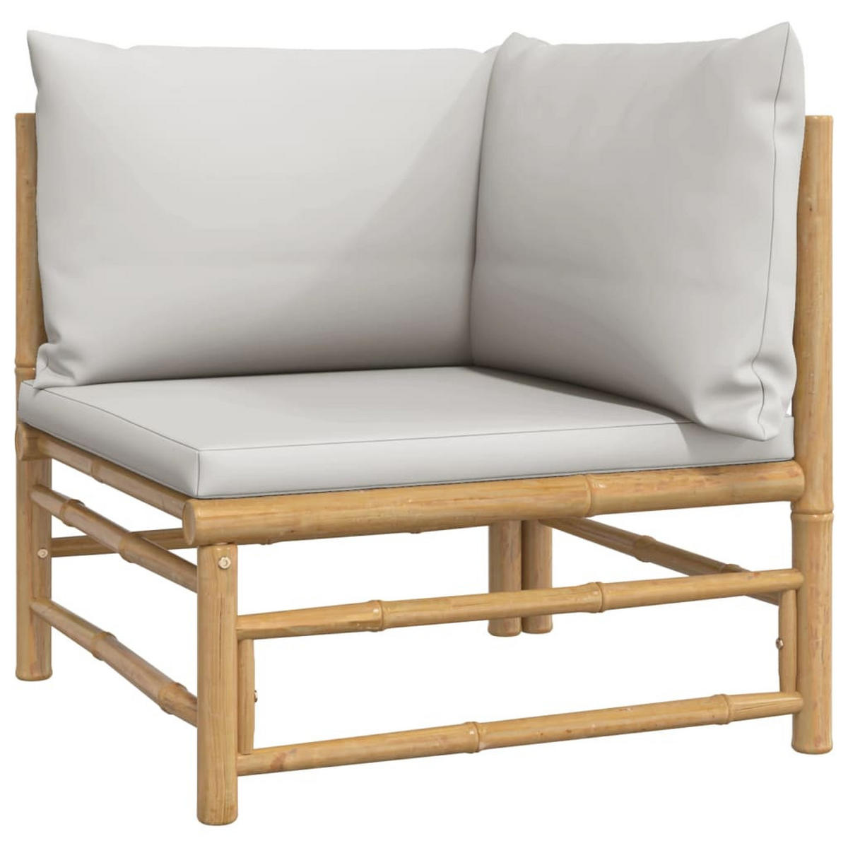 GARTENSOFA DYVOM 69/65/69 cm （2-SITZER） - Grau, Holz (69/65/69cm) - ZMH