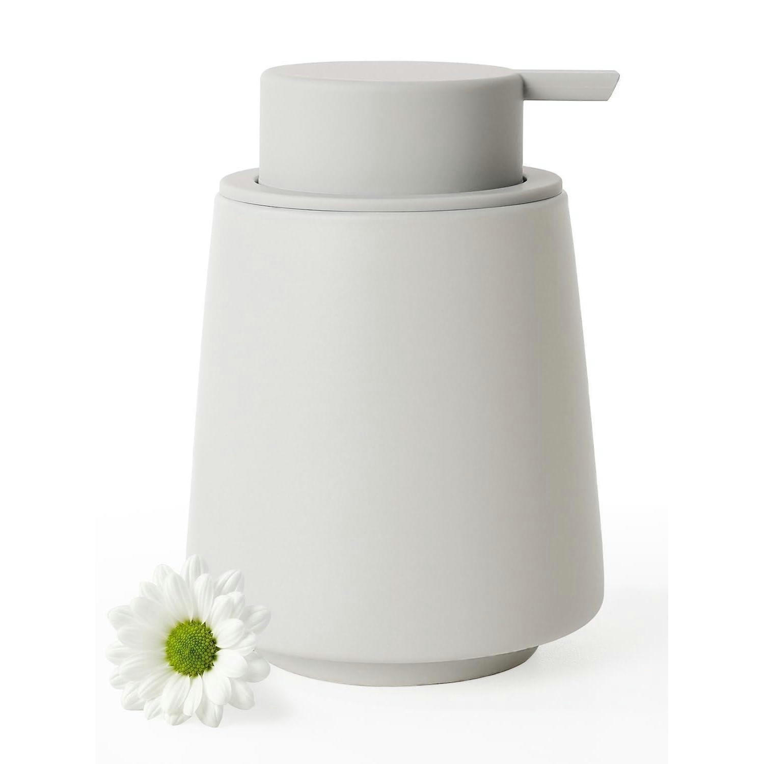 SEIFENSPENDER Keramik Grau 400 ml - Grau, Keramik (9.5/12.9/9.5cm)