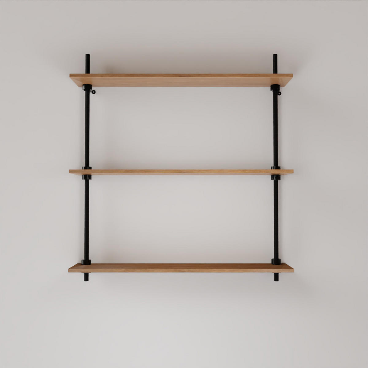 WANDREGAL DECO 92,5x85x17,5cm - Eiche San Remo, Metall (85/92.5/17.5cm) - AR Shelving