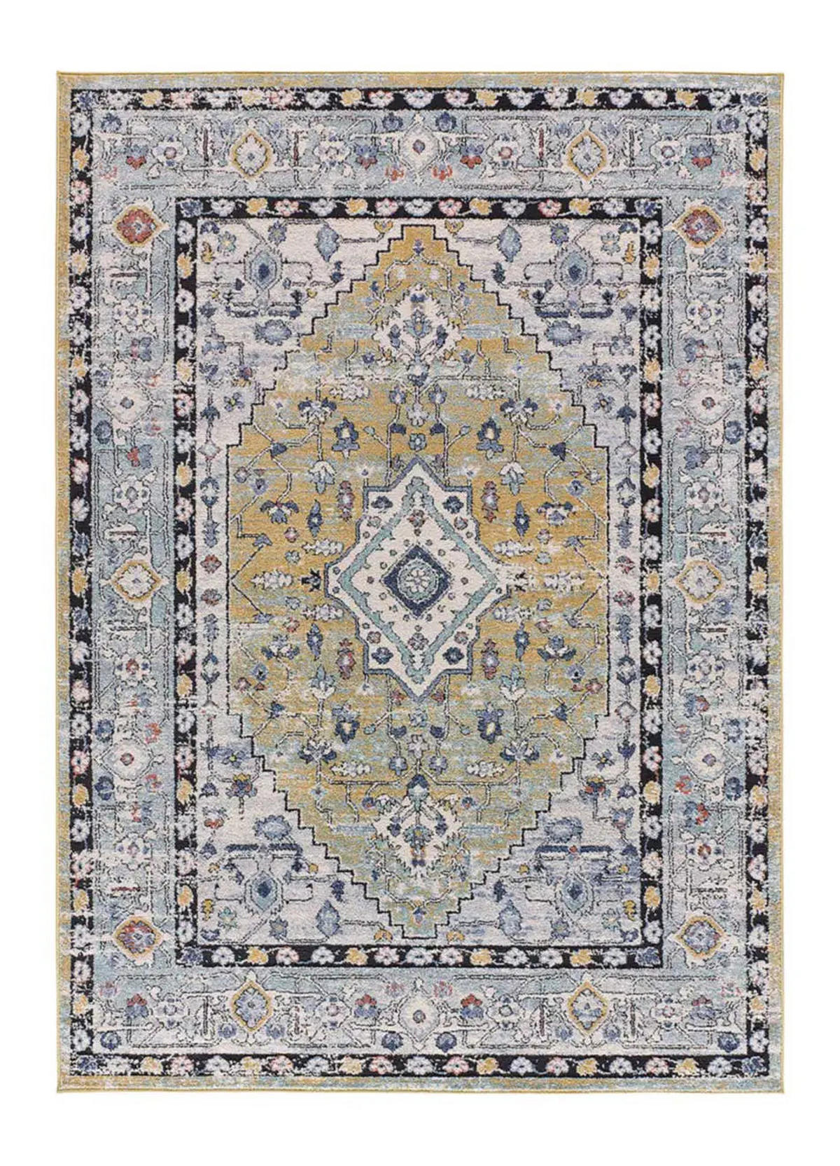 ORIENTTEPPICH Mehrfarbig Mabel 140/200 cm - Multicolor/Grau, Naturmaterialien/Textil (140/200cm) - Atticgo