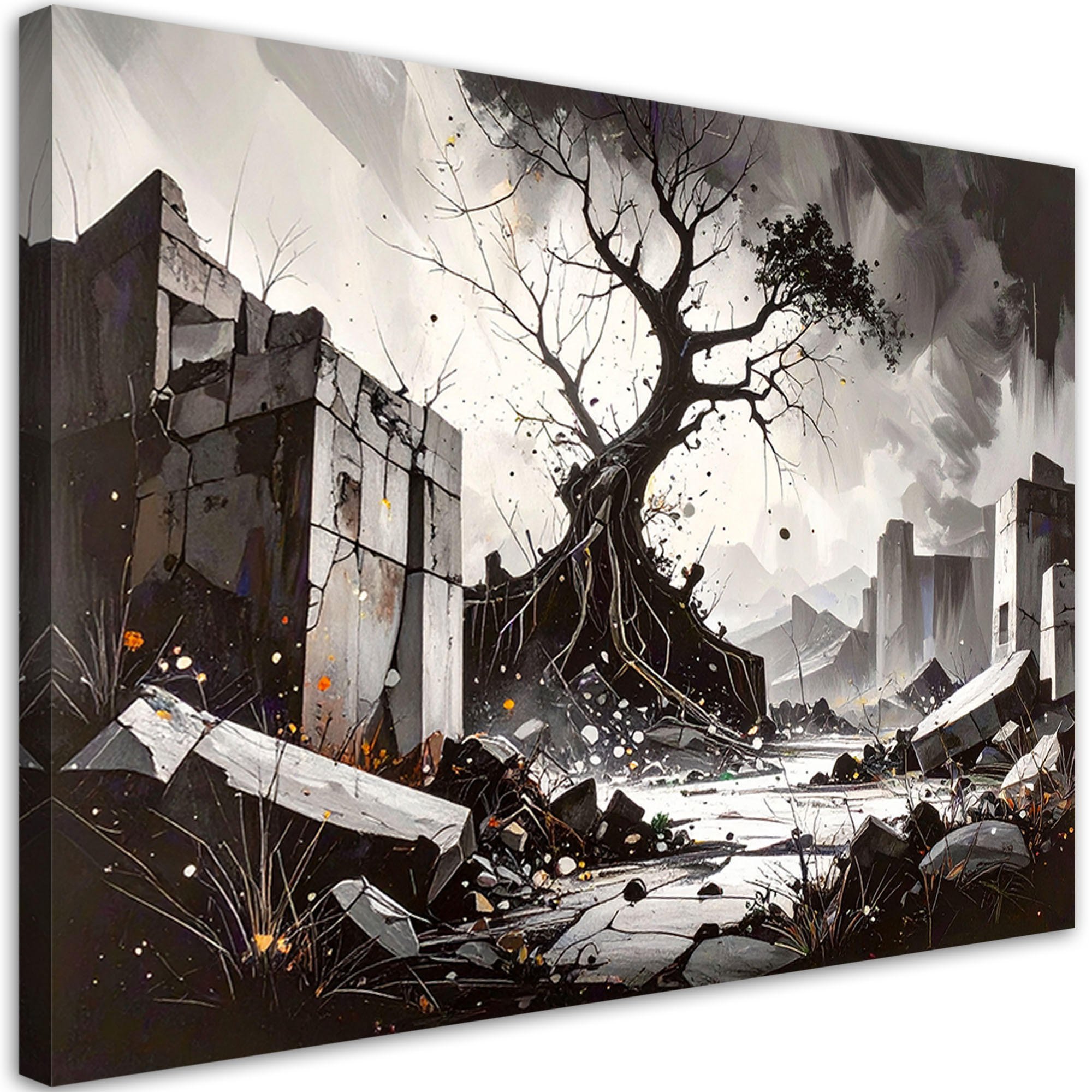 Feeby Bild Grau 45x30 cm
