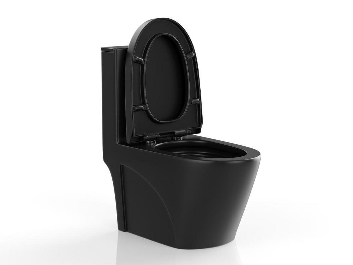 STAND-WC aus Keramik - Schwarz matt - NAGILAM - Schwarz, Keramik (69/78.5/39cm) - Vente-Unique