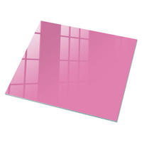 GLASPLATTE 80x60 cm – Kühles Rosa - Grau, Glas (0.4/80/60cm) - ArtPrintCave