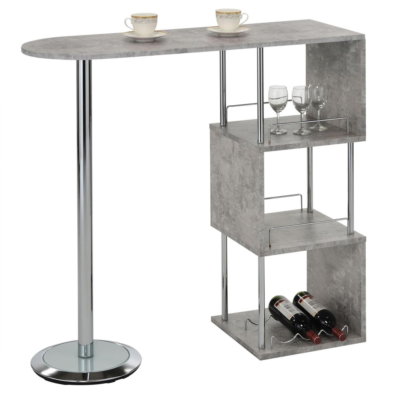 BARTISCH VIGANDO - Grau, Metall (113/104/40cm) - IDIMEX