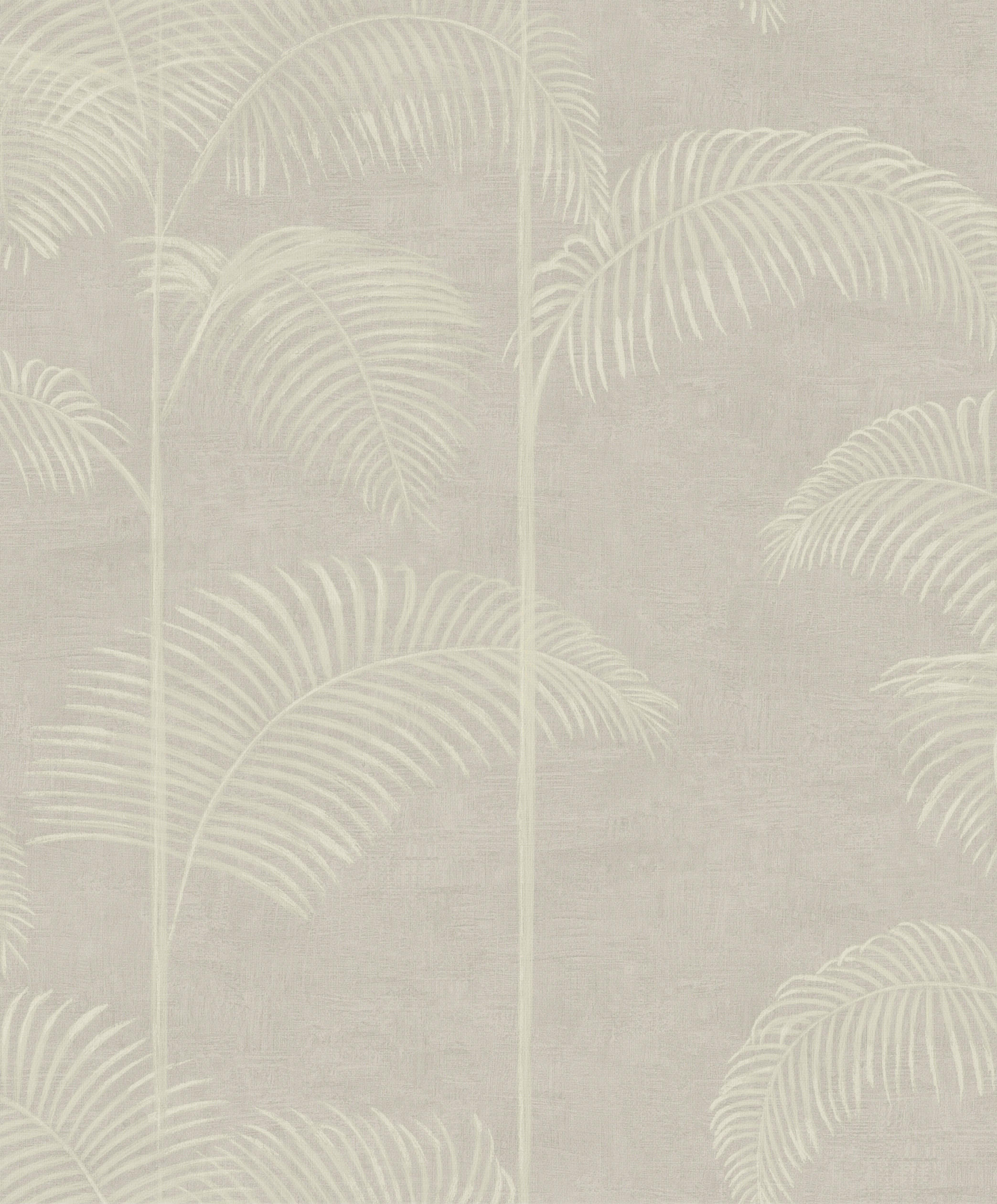 VLIESTAPETE - Palme deluxe - Beige - Beige, Papier/Kunststoff (53/1000cm) - LOOKS by W.Joop