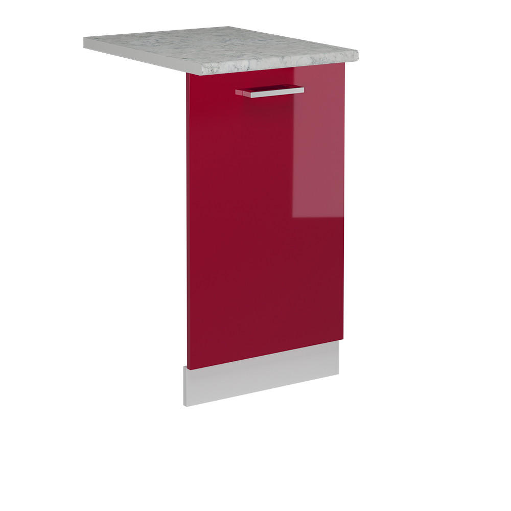 ČELNÍ PANEL MYČKY R-Line Červená vysoký lesk - bílá/červená, kompozitní dřevo (45/81.8/1.6cm) - Vicco