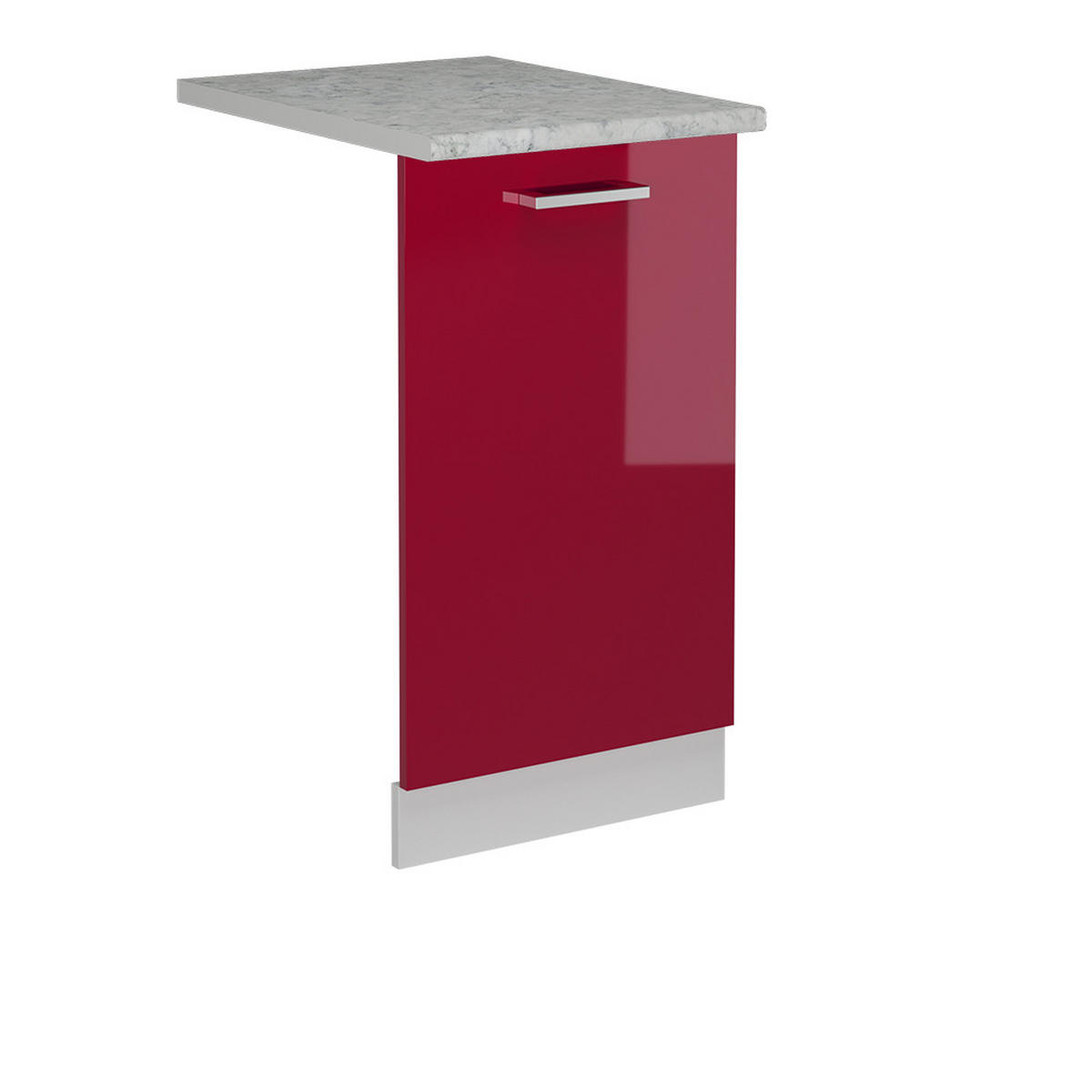 ČELNÍ PANEL MYČKY R-Line Červená vysoký lesk - bílá/červená, kompozitní dřevo (45/81.8/1.6cm) - Vicco