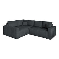 ROHOVÁ SEDAČKA ERONIS grafitová - šedá/grafitová, dřevo/textil (265/194cm) - MASSENO