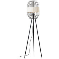 STANDLEUCHTE Slope 93132/76 - Schwarz, Metall (45/45/134cm) - Brilliant