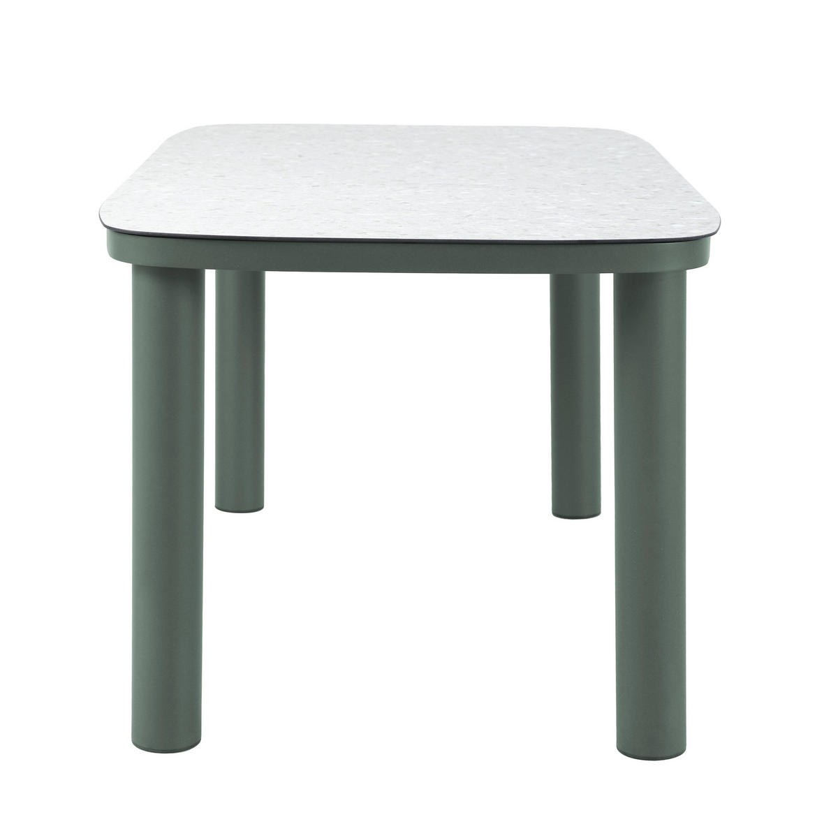 GARTENTISCH, Grün - Grün, Metall (150/90/75cm) - Oviala