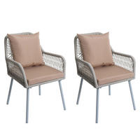 GARTENSTUHL Grau, Taupe - Taupe/Grau, Textil (54/81/62cm) - MCW